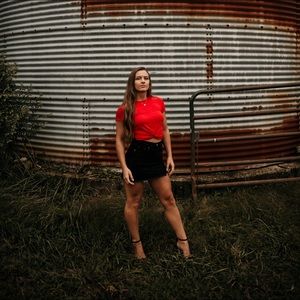 American eagle jean skirt